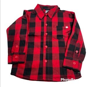 NWOT Buffalo Check Button Down Shirt Size 3T